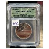 1992-S Olympic Half Dollar PR70 DCAM