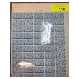 Sheet of 3-Cent U.S. Navy Stamps