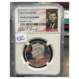 2013 S PF69 Ultra Cameo Kennedy Half Dollar
