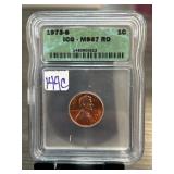 1973-S Lincoln Cent, ICG MS67 RD