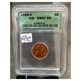 1969-D Lincoln Cent MS67 RD by ICG