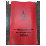 Boston and Maine Corporation Employee Timetable