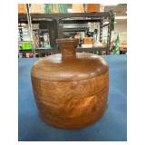 Wooden Lidded Container With Smooth Finish