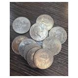 10 Mixed Eisenhower Dollars