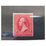 1895 Two-Cent Washington Postage Stamp