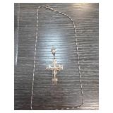 Sterling Silver Crucifix Pendant Necklace
