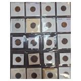 Lot of Wheat Cents