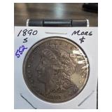 1890-S Morgan Dollar in Holder