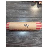 Roll of Wheat Cents in Paper Wrapper