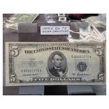 1953 Series $5 Silver Certificate Bill