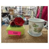 Floral Ceramic Mug and Decorative Box