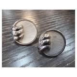 Lisner Silver-Tone Clip-On Earrings