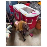 Horse Toy with Trailer Set