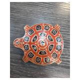 Decorative Tortoise-Themed Brass Buckle