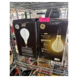 GE LED Vintage Style Amber Glass Bulbs