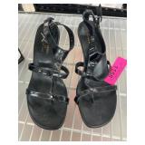 Donald J Pliner Black Strappy Sandals