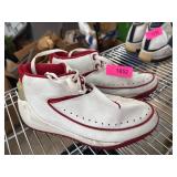 Air Jordan Basketball Shoes Red and White