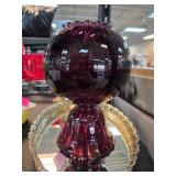 Anthropologie Purple Glass Decorative Vase