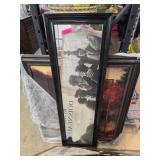 Framed Wall Art Featuring Landscape and Group Imag