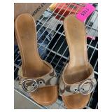 Coach Tan Sandals with Signature Buckle
