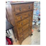 Wooden Six-Drawer Tall Chest