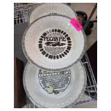 3 Royal China Pie Plates