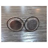 Sterling Silver Round Cufflinks