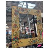 Painted Wooden Picture Frame With Floral Design Jo