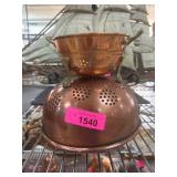 Loure Copper Colanders Made in Chile