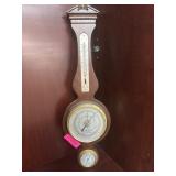 Wooden Wall Barometer with Thermometer and Hygrome