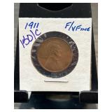 1911 Lincoln Wheat Cent in F/VF Condition