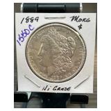1889 Morgan Silver Dollar in High Grade