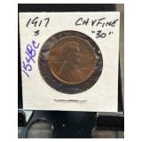 1917-S Lincoln Wheat Cent in Holder