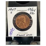 1947-S Lincoln Wheat Cent, Choice Uncirculated