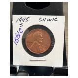 1945-S Wheat Penny in Choice Uncirculated Conditio