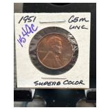 1951 Lincoln Wheat Cent Gem Uncirculated