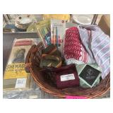 Basket of Ties, Shemagh, and Accessories