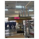 Brass Desk Lamp with Black Base