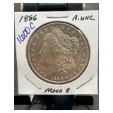 1886 Morgan Silver Dollar AU Condition