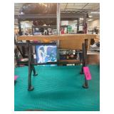 Cast Iron and Wood Paper Towel Holder