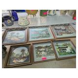 Framed Farm-Themed Artwork