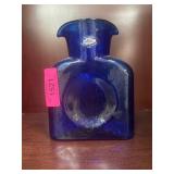 Blenko Signed Cobalt Blue Glass Pitcher