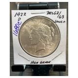 1922-D Peace Dollar High Grade Coin
