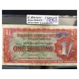 British Armed Forces 1 Shilling Military Currency