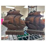 Cast Iron Ship Bookends