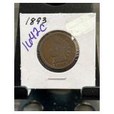1893 Indian Head One Cent Coin