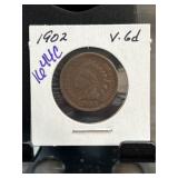 1902 Indian Head One Cent Coin