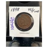 1898 Indian Head Cent in VG/Fine Condition
