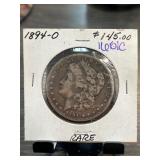 1894-O Morgan Silver Dollar Coin