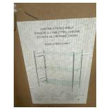 Linon Chrome 3-Tiered Shelf Unit